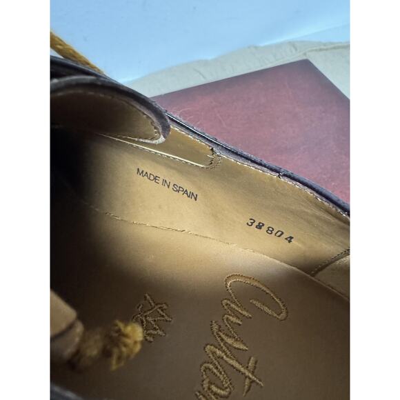 Mezlan Shoes Mens Size 10 Tan Soprano 5070 Leather Brogue Medallion Lace Up main image 7